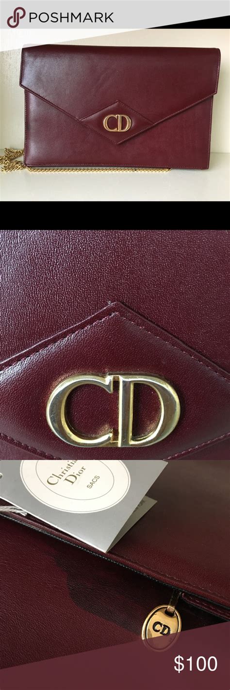 dior cloth clutch bag vintage envelope|vintage dior leather bags.